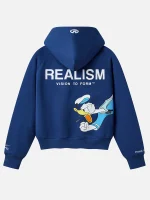 Realism x Disney Donald Duck Blue Hooded Jacket