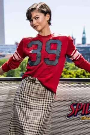 Berlin Photocall Spider-Man Brand New Day 2026 Zendaya Red T-Shirt