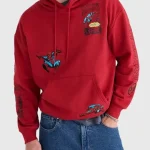 Spider-Man Comic Boxy Red Hoodie