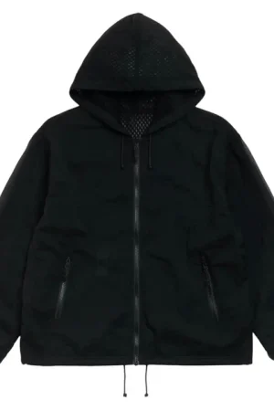 Stüssy Layered Mesh Black Hooded Jacket