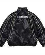 Supreme Satin-Trim Black Jacket