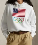 Team USA Olympic 2026 White Hoodie