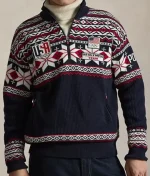 Team USA Wool Quarter-Zip Sweater