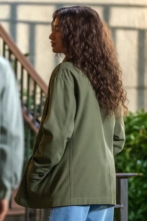 The Drama Zendaya Cotton Green Jacket