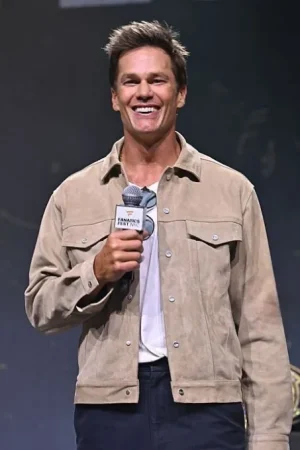 Tom Brady Fanatics Fest NYC 2026 Suede Jacket