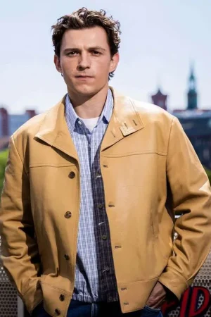 Spider-Man Brand New Day Berlin Promo Tom Holland Leather Jacket