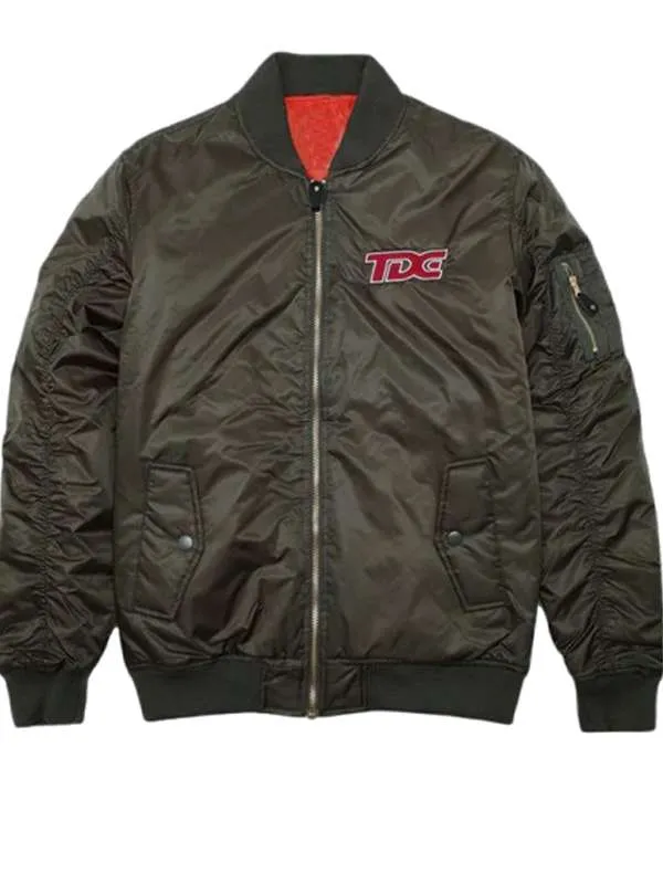 Top-Dawg-Entertainment-Olive-Green-Bomber-Jacket 1 Top Dawg Entertainment Olive Green Bomber Jacket