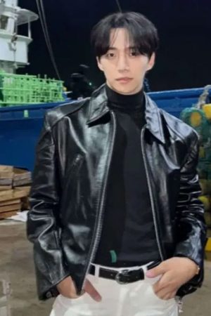 Typhoon Family Lee Jun-Ho Black Leather Jacket