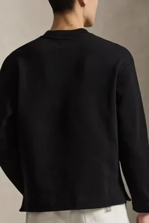 USA Fleece Mockneck Black Sweatshirt