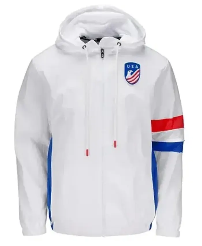 USA-Windbreaker-White-Jacket 1 USA Windbreaker White Jacket
