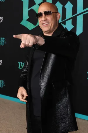 Vin Diesel The Bluff 2026 Event Leather Coat