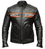 Bill Goldberg Harley Davidson Biker Leather Jacket