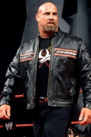 Bill Goldberg Harley Davidson Biker Leather Jacket