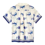 White Lotus Season 3 Crocodile Floral Print Shirt