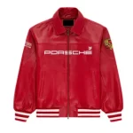 Aime Leon Dore × Porsche 993 Red Leather Jacket