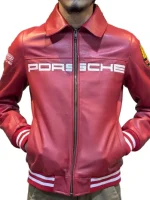 Aime Leon Dore × Porsche 993 Red Leather Jacket