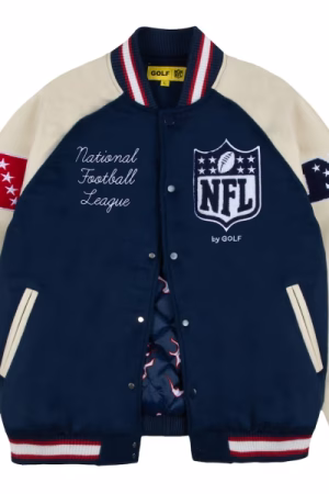 NFL GOLF WANG Letterman Full-Snap Jacket