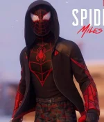 The End Spider-Man Miles Morales Red and Black Hoodie