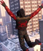 The End Spider-Man Miles Morales Red and Black Hoodie
