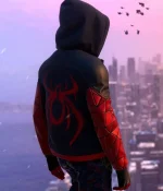 The End Spider-Man Miles Morales Red and Black Hoodie