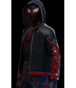 The End Spider-Man Miles Morales Red and Black Hoodie