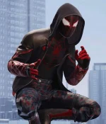 The End Spider-Man Miles Morales Red and Black Hoodie