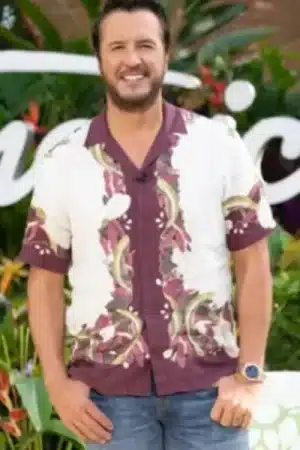 American Idol S24 Luke Bryan Floral Shirt
