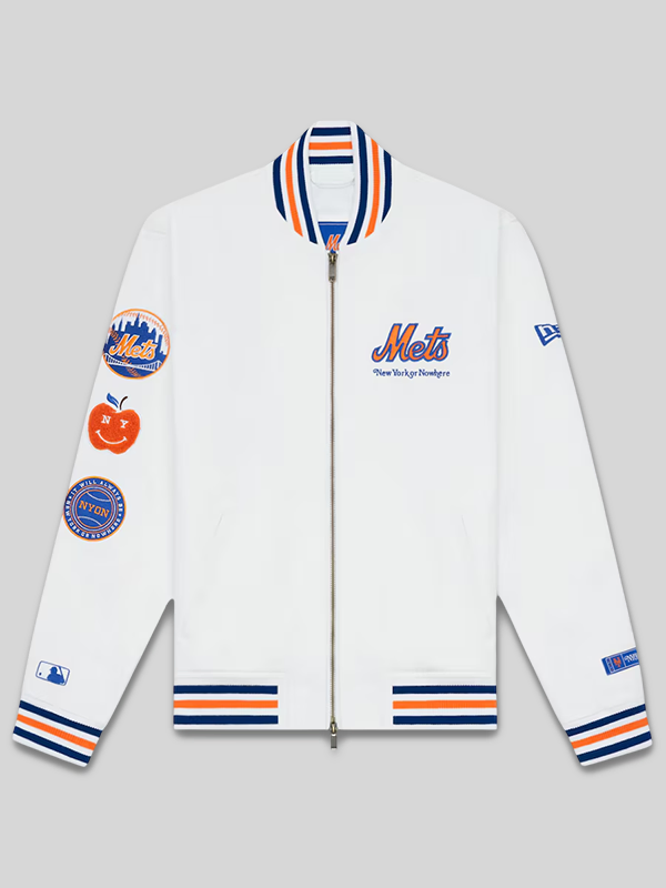 NYON X New York X Mets Varsity Jacket 02 NYON X New York X Mets Varsity Jacket