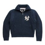 New York Yankees Madhappy Unisex Full-Zip Knit Jacket Navy