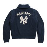 New York Yankees Madhappy Unisex Full-Zip Knit Jacket Navy