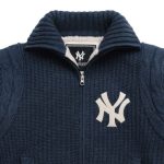 New York Yankees Madhappy Unisex Full-Zip Knit Jacket Navy