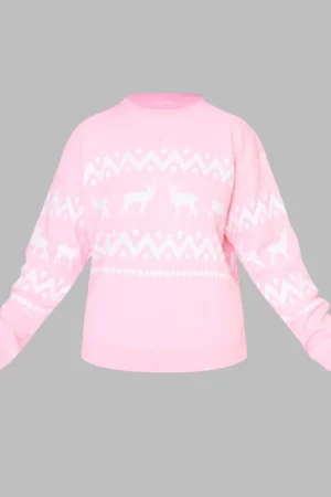 Pinky Christmas Sweater