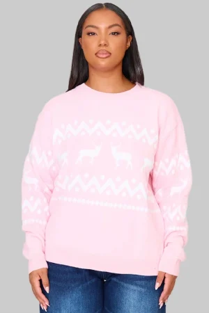 Pinky Christmas Sweater