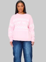 Pinky Christmas Sweater