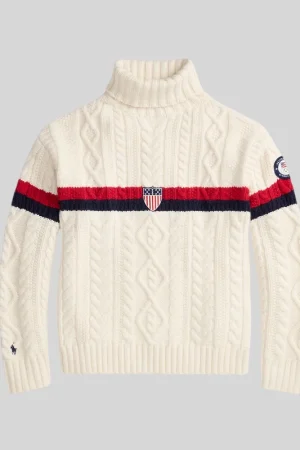 Polo Ralph Lauren Team USA Wool Turtleneck Sweater
