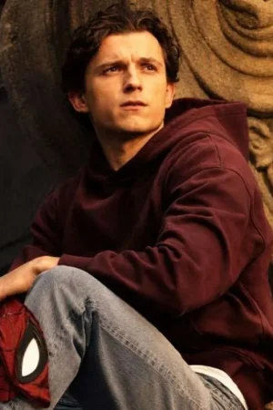 Spider-Man Brand New Day Tom Holland Maroon Hoodie