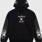 Spider Crest Black Hoodie