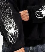 Spider Crest Black Hoodie
