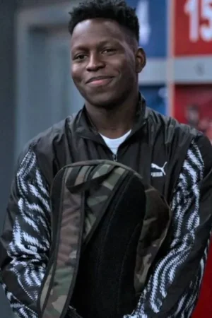 Ted Lasso Toheeb Jimoh Zebra Printed Black Jacket