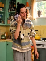 Voicemails For Isabelle 2026 Zoey Deutch Sheep Fleece Sweatshirt