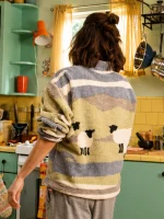 Voicemails For Isabelle 2026 Zoey Deutch Sheep Fleece Sweatshirt