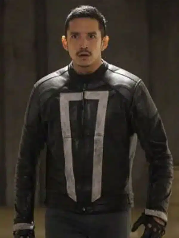 Agents of Shield S04 Ghost Rider Black Leather Jacket 01 Agents of Shield S04 Ghost Rider Black Leather Jacket