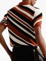 American Idol S24 Luke Bryan Diagonal Stripe Polo Shirt