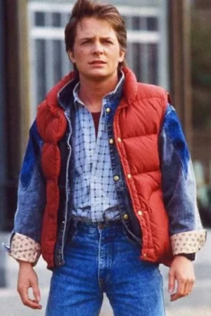 Back To The Future Michael J Fox Puffer Vest