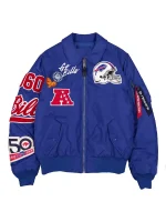 Buffalo Bills New Era x Alpha Industries Royal MA-1 Bomber Jacket