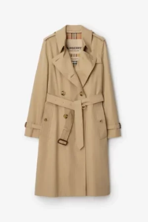 Burberry Belted Oversized Double Breasted Trench Long Coat