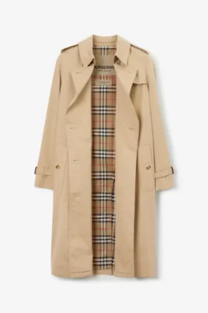 Burberry Belted Oversized Double Breasted Trench Long Coat