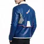 Cyberpunk Edgerunners 2 D Blue Leather Jacket