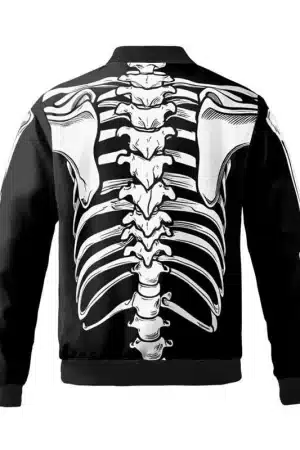 Halloween Ribcage Bomber Jacket