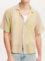 Heartstopper Joe Locke Yellow Multistripe Shirt